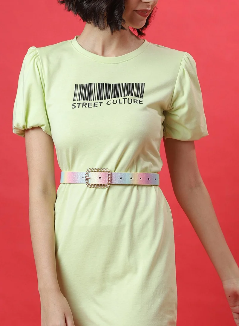 Haute Sauce Pink Printed Belt