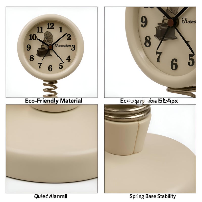 Decorative Clock - Contemporary coiled-stand concept transforms a simple time display into a sophisticated sculptural accent that enhances ambiance and punctuality simultaneously. - Image 4
