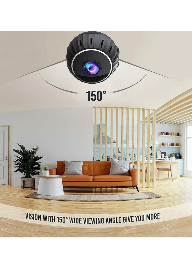 3pcs Mini Hidden Cameras, Wireless WiFi HD 1080P Home Security Cameras, Surveillance with Audio and Video Live Feed, Covert Baby Nanny Cam,Tiny Smart Cameras with Night Vision and Motion Detection