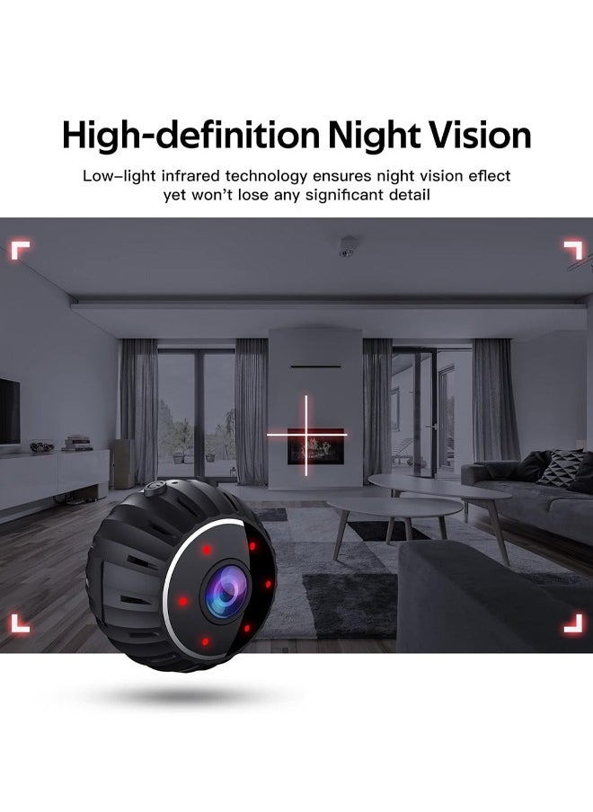 3pcs Mini Hidden Cameras, Wireless WiFi HD 1080P Home Security Cameras, Surveillance with Audio and Video Live Feed, Covert Baby Nanny Cam,Tiny Smart Cameras with Night Vision and Motion Detection