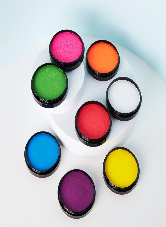 Moon Glow Pro Intense Neon UV Face & Body Paint Cake Pots by Moon Glow - White - Professional Water Based Face Paint Makeup for Adults, Kids - 1.26oz - Image 5