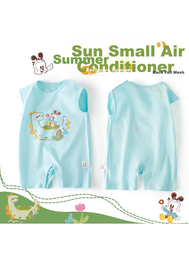 Babu Bean Babadoo Baby Romper A Class Pure Cotton Breathable Mesh Newborn Outfit Summer Clothes For Baby - Image 1