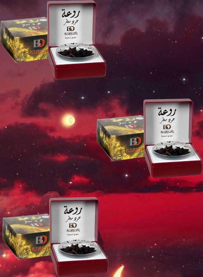 3 Pieces Bakhoor Oud Rawea