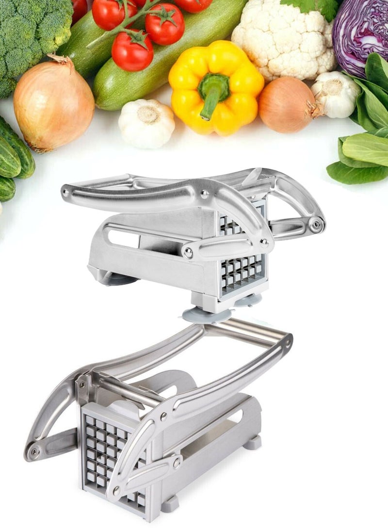 2 Pieces Potato Chipper Cutter Stainless Steel French Fry Potato Cutter - Image 1