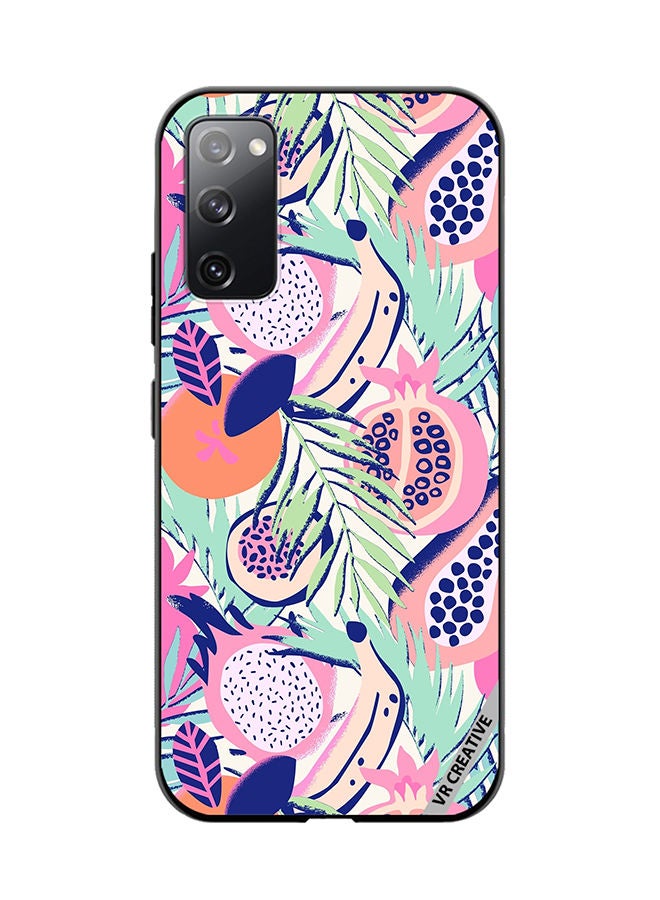 VR CREATIVE Protective Case Cover For Samsung Galaxy S20 FE 5G Abstract Dragon Fruit Design Multicolour - Image 1