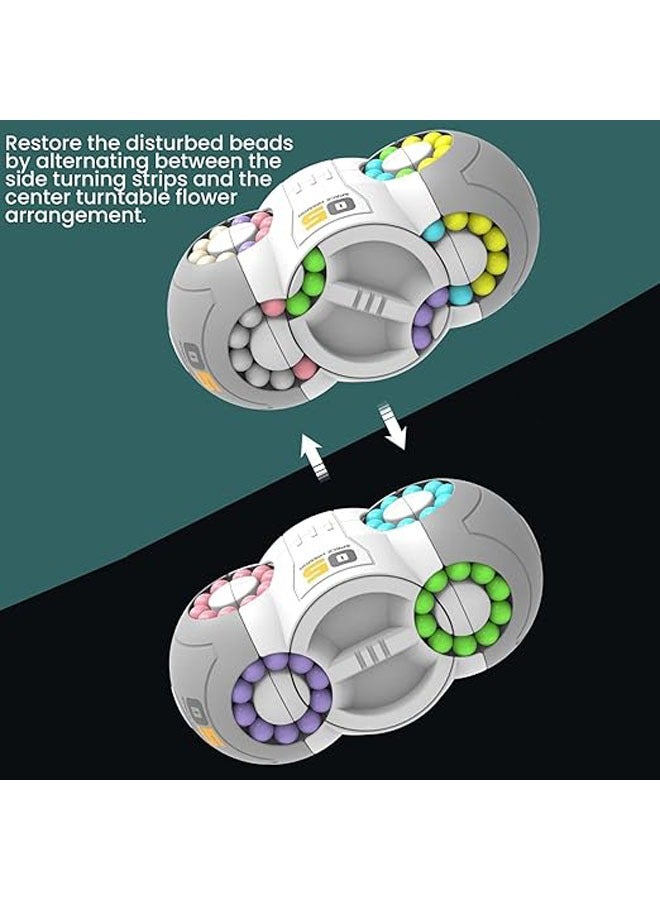 general Eight-sided space multi-dimensional Rubik's Cube magic beans decompress and decompress rotating beaded educational toys - Image 3
