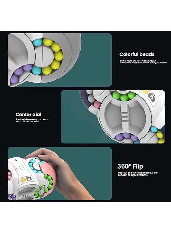 general Eight-sided space multi-dimensional Rubik's Cube magic beans decompress and decompress rotating beaded educational toys - Image 4