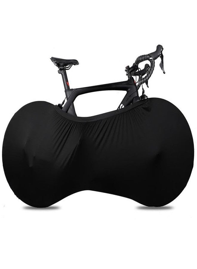 AUXMART Bike Wheel Cover Indoor Anti Dust High Elastic Bicycle Wheel Bag Suitable for 24-26 inches, Black - Image 1