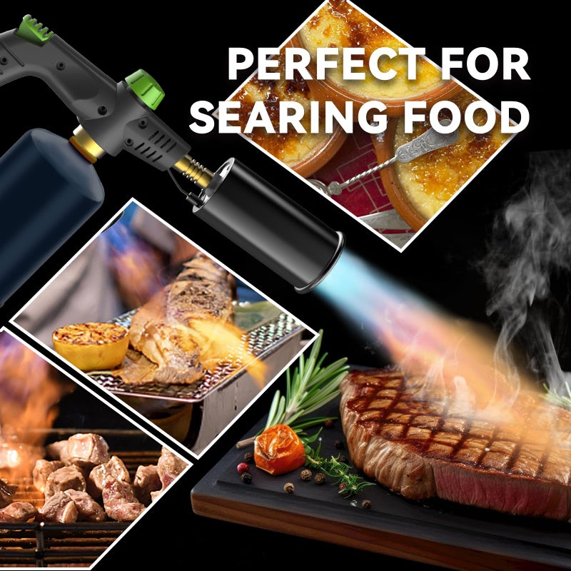 4ALLTECH Propane Cooking Torch - 4ALLTECH Adjustable Flame Torch Gun, 1472Â°F for Sous Vide, Searing Steak, Creme Brulee, Campfires & Grills (Connects to Propane/MAPP Tanks) - Image 4