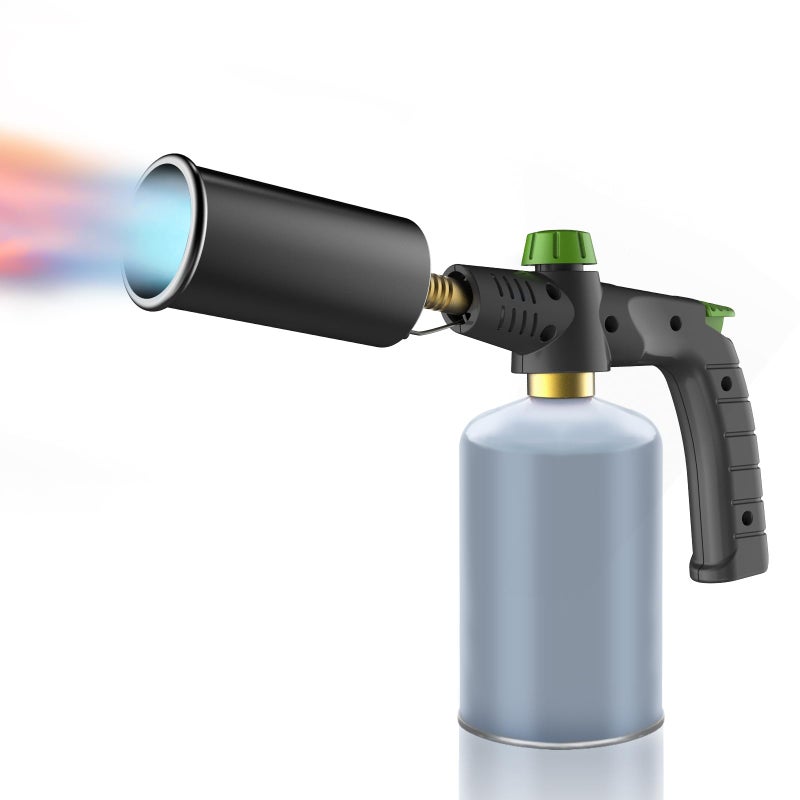 4ALLTECH Propane Cooking Torch - 4ALLTECH Adjustable Flame Torch Gun, 1472Â°F for Sous Vide, Searing Steak, Creme Brulee, Campfires & Grills (Connects to Propane/MAPP Tanks) - Image 1