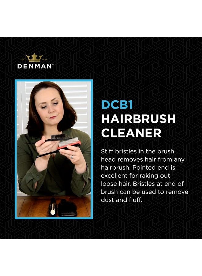 DENMAN Hairbrush Cleaning Brush for Effective Hairbrush Cleaning, DBC1 - Image 3