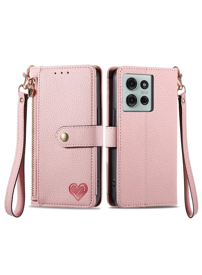 اس-توب جراب لهاتف Motorola Moto G75 5G جراب هاتف جلدي مزود بسحاب وحزام - Image 1