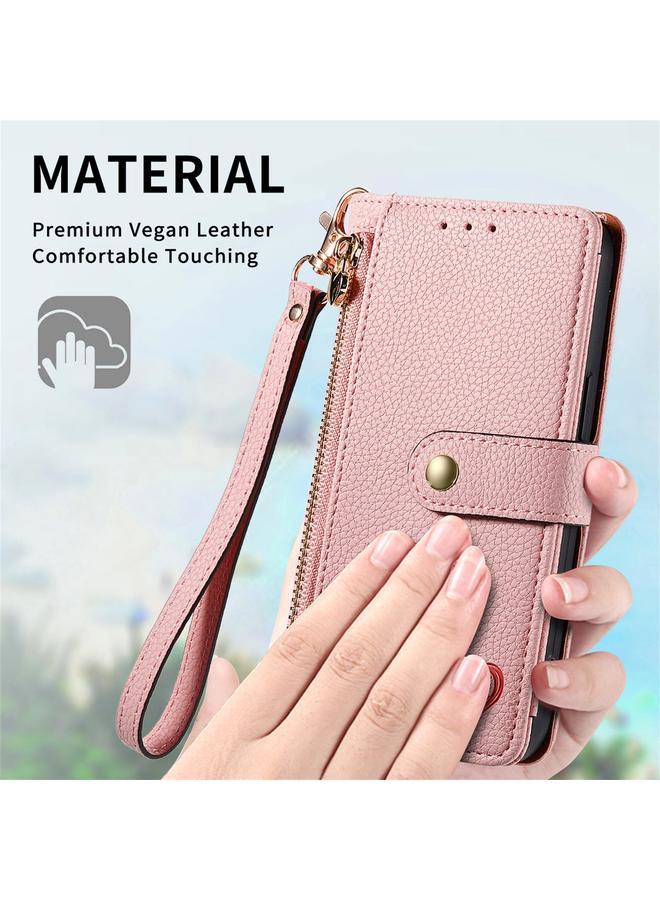 اس-توب جراب لهاتف Motorola Moto G75 5G جراب هاتف جلدي مزود بسحاب وحزام - Image 5