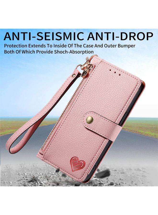 اس-توب جراب لهاتف Motorola Moto G75 5G جراب هاتف جلدي مزود بسحاب وحزام - Image 4