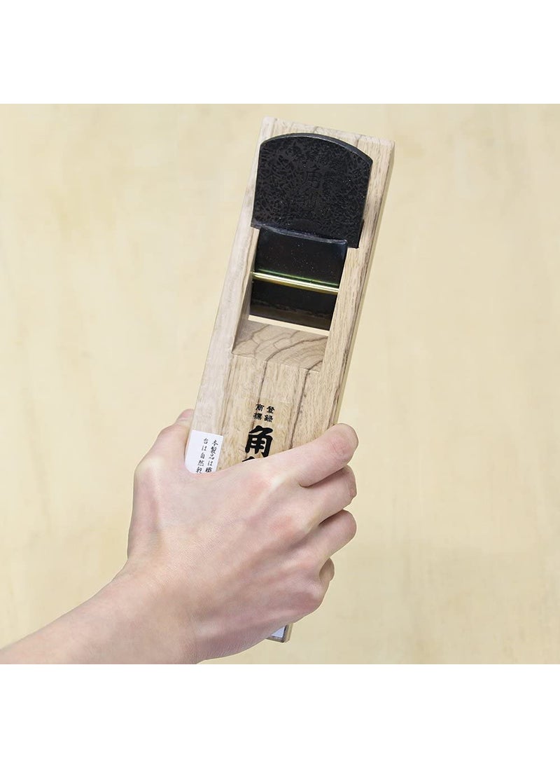 KAKURI KAKURI Japanese Block Plane 50mm for Woodworking, KANNA Smoothing Plane Manual Hand Planer Tool for Finishing Wood, 9.5 x 2.5 x 2.3 inches, ECO Oak Body, Made in JAPAN  - Image 4