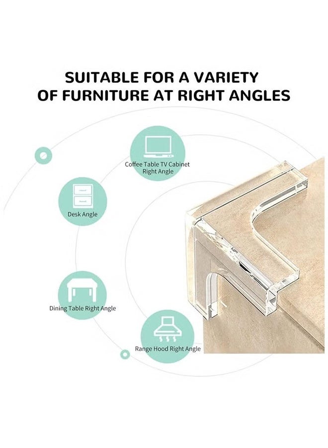YJ Corner Guards (12 Pack) | T Shape | Clear Protectors | High Resistant Adhesive Gel Best Baby Proof Stop Child Head Injuries Tables, Furniture & Sharp Corners Proofing - Image 5