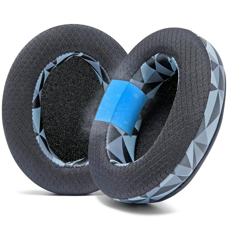 WC Freeze Crusher - Cooling Gel Earpads Compatible with Skullcandy Crusher, by Wicked Cushions - Fits Skullcandy Crusher & Hesh 3 Headphones, Soft Memory Foam, Cooler for Longer | Geo Grey - Image 1