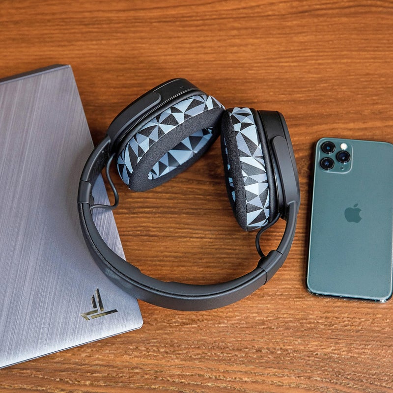 WC Freeze Crusher - Cooling Gel Earpads Compatible with Skullcandy Crusher, by Wicked Cushions - Fits Skullcandy Crusher & Hesh 3 Headphones, Soft Memory Foam, Cooler for Longer | Geo Grey - Image 3