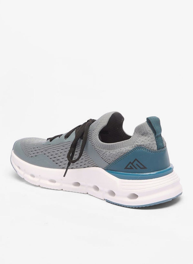 Oaklan by Shoexpress Colourblock Sneakers with Lace-Up Closure - Image 2