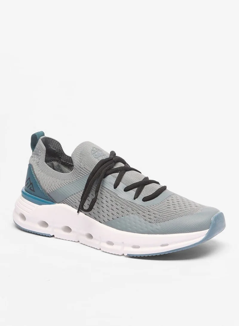 Colourblock Sneakers with Lace-Up Closure