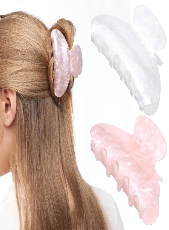 Kifmurase Hair Claw Clips, Acrylic Big Hair Clips for Thick Hairs, Women Girls Strong Hold Jaw Clip, Cute Banana Hairclip for Hairs Styling Accessories, Large Non-Slip Barrettes Clip - Image 1