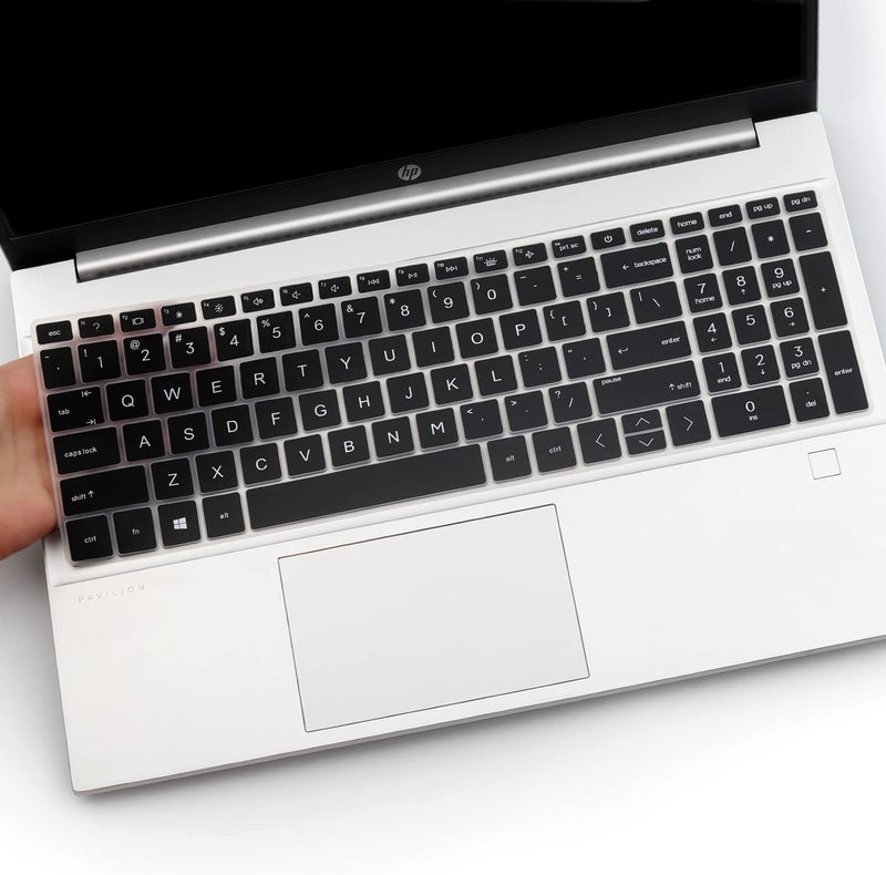 RAYA Silicone Keyboard Skin Cover for HP Pavilion 15 Series (15.6inch) ( 15-eh 15-eg 15-er 15-fd 15-fc ) & HP Pavilion 16 Series (16inch) ( 16-ab 16-af 16-ag ) Laptops (Black) - Image 5