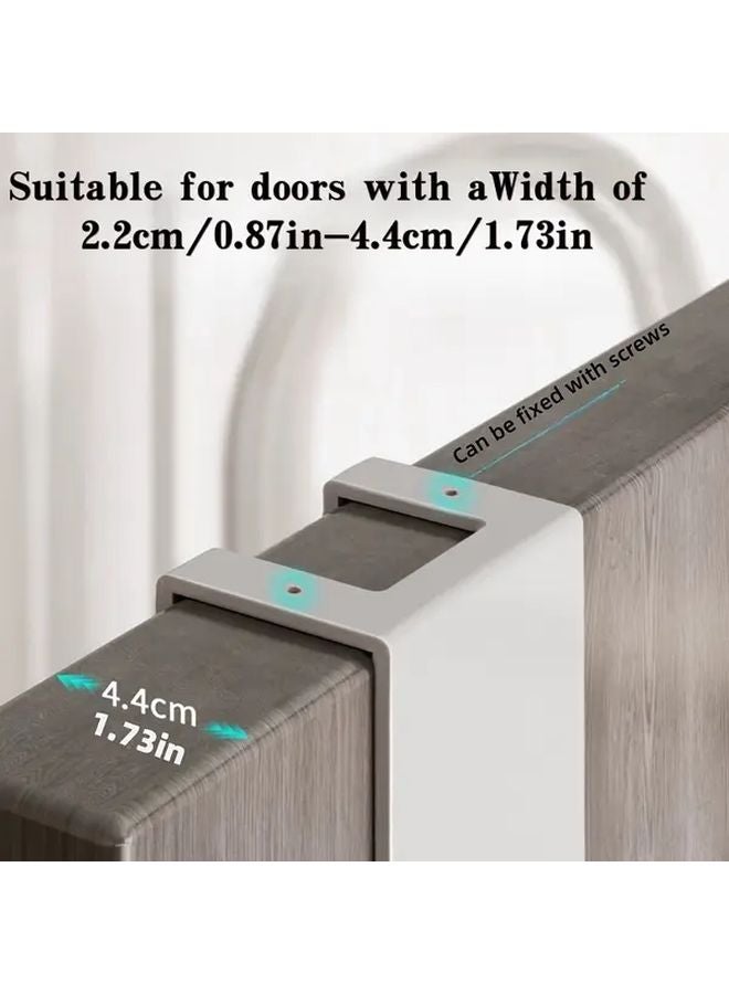 Little Cat Over The Door Hook Heavy Duty No Drill Installation Space Saving Wall Mounted Organizer - Image 5