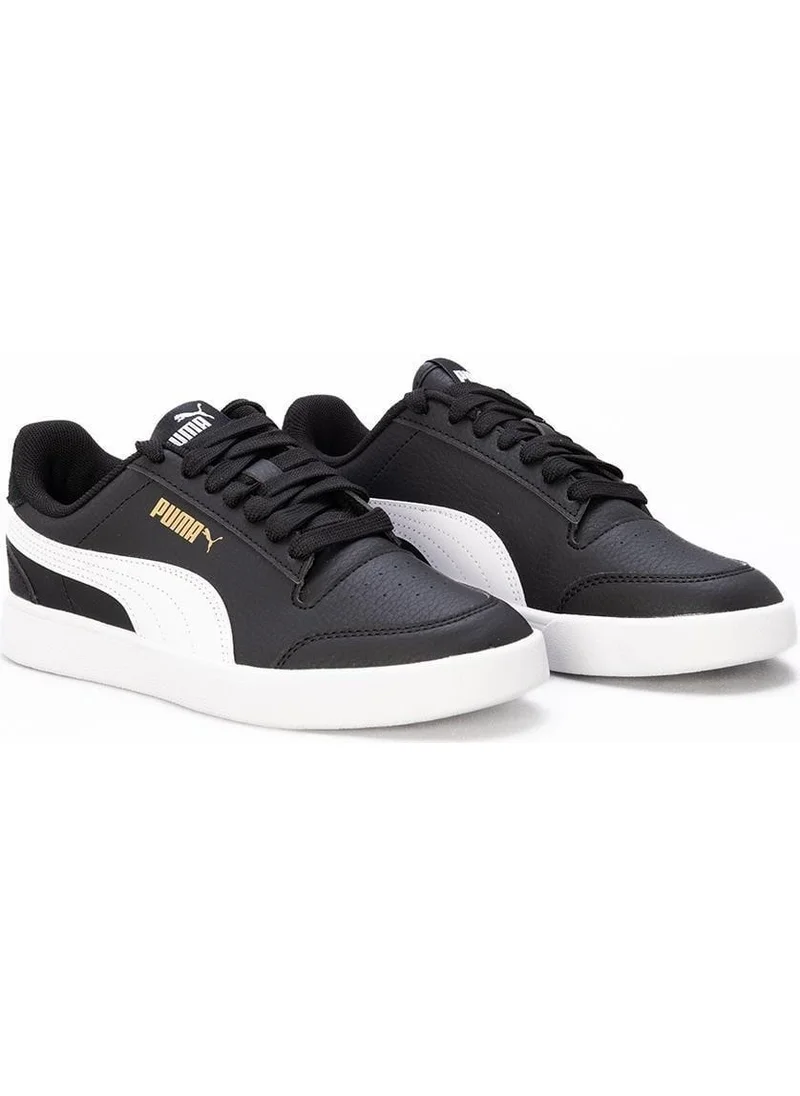 بوما Shuffle 309668 04 Black-White-Gold Women's Sneakers