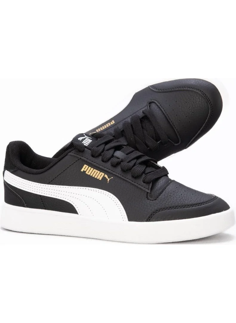 بوما Shuffle 309668 04 Black-White-Gold Women's Sneakers