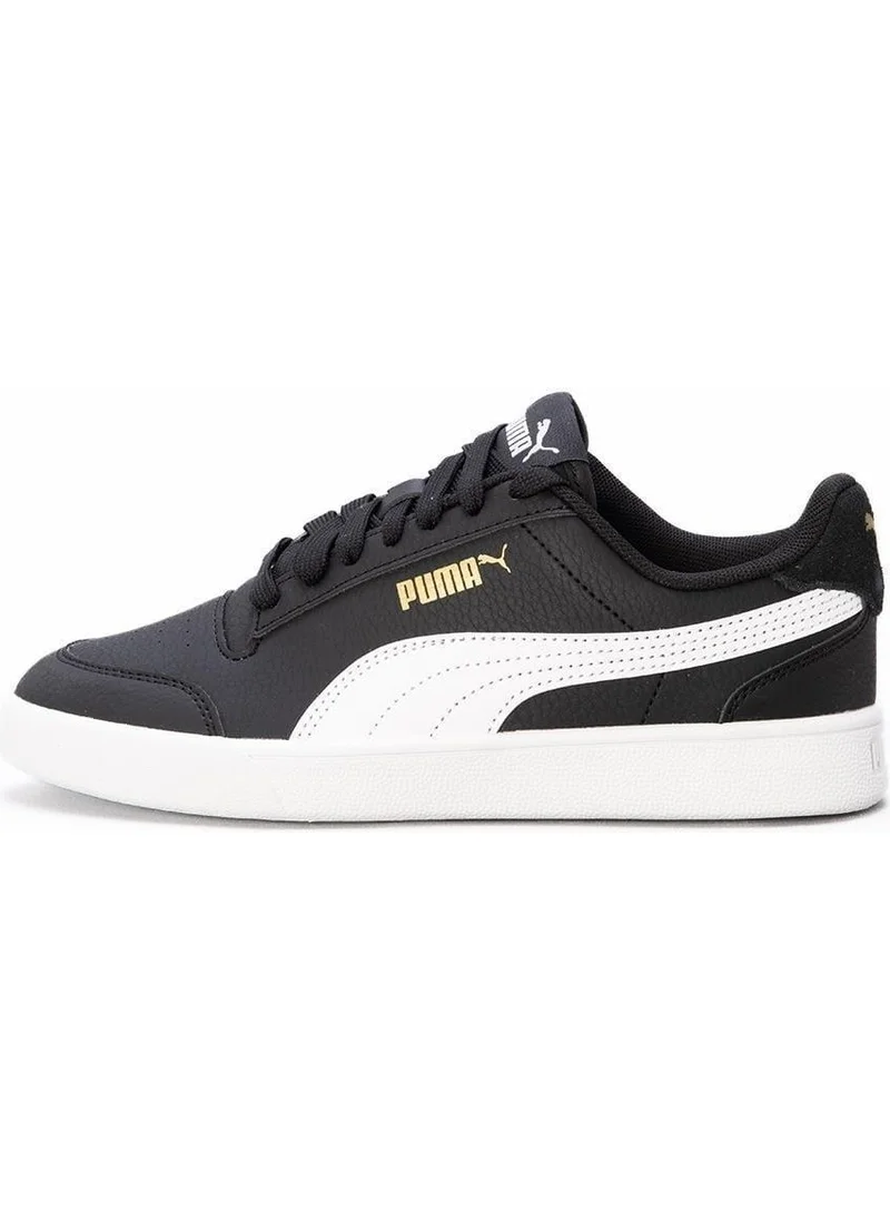 بوما Shuffle 309668 04 Black-White-Gold Women's Sneakers