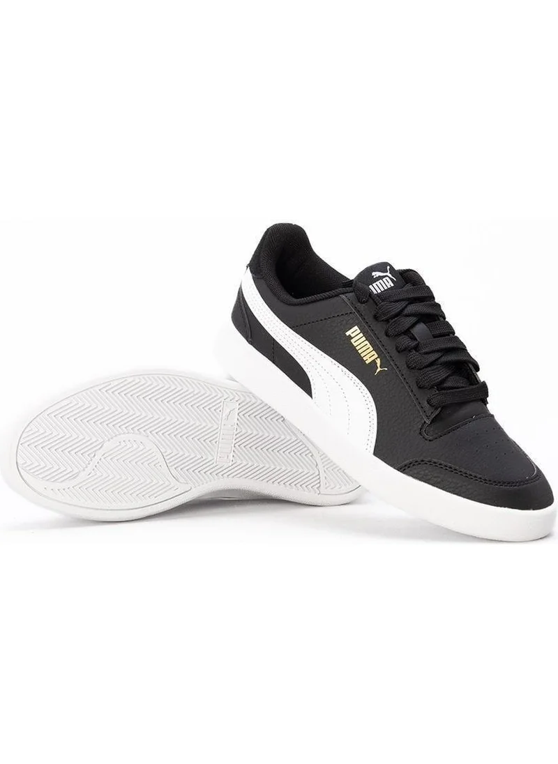 بوما Shuffle 309668 04 Black-White-Gold Women's Sneakers