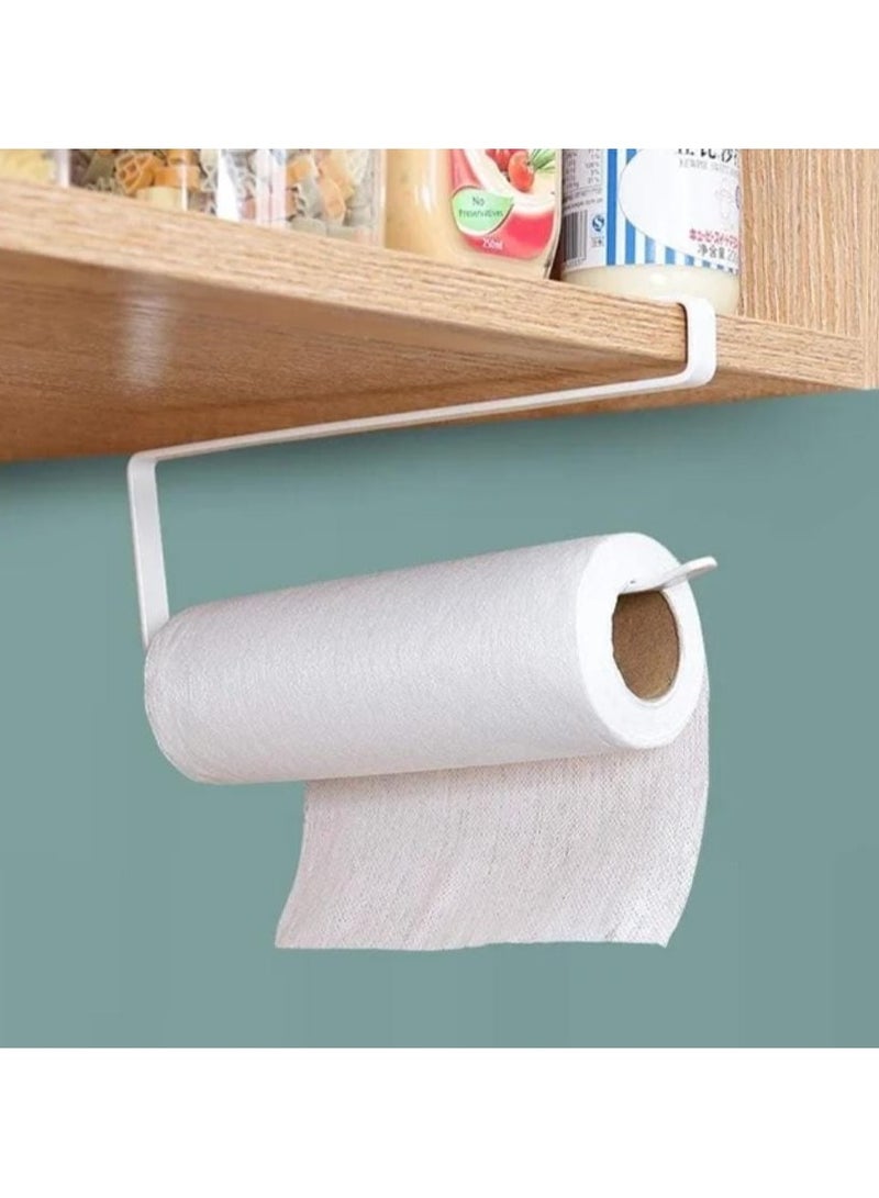 Metal Paper Towel Holder – Under Shelf Organizer for Kitchen Space Saving - Image 3