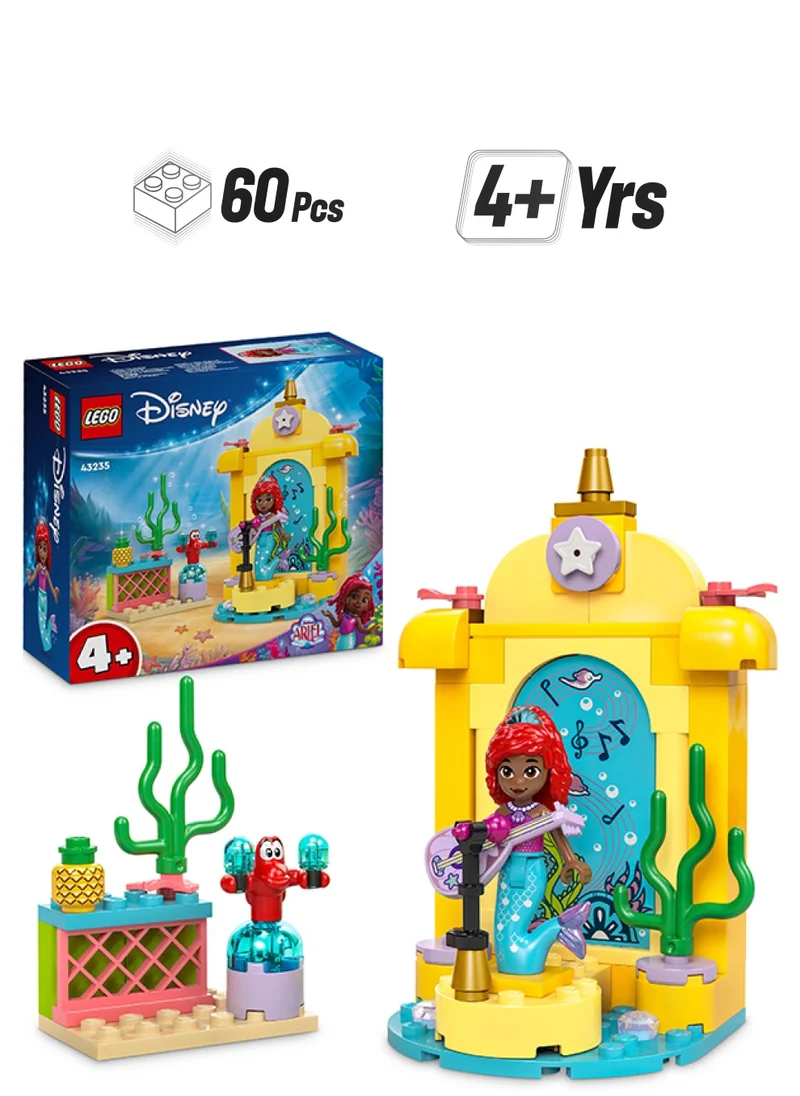 ليغو Disney Princess Ariel’S Music Stage, Buildable Toy For Kids With 2 Iconic Characters, Fun Gift Idea For Tv Show Fans, Girls And Boys Aged 4 Plus 43235 (60 Pieces)
