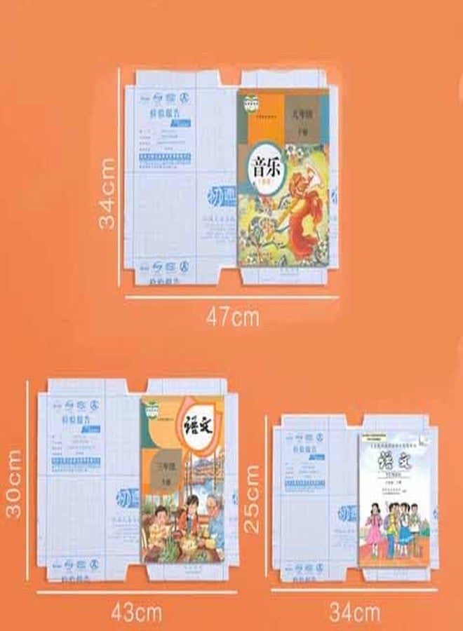 TGOPIT أغلفة كتب شفافة ذاتية اللصق من TGOPIT (عبوة من 30 غلافًا) - واقيات بلاستيكية مقاومة للماء والغبار - 3 أحجام متنوعة (صغير 22K، متوسط 16K، كبير A4) - نسيج شبكي، سهل الاستخدام - Image 3