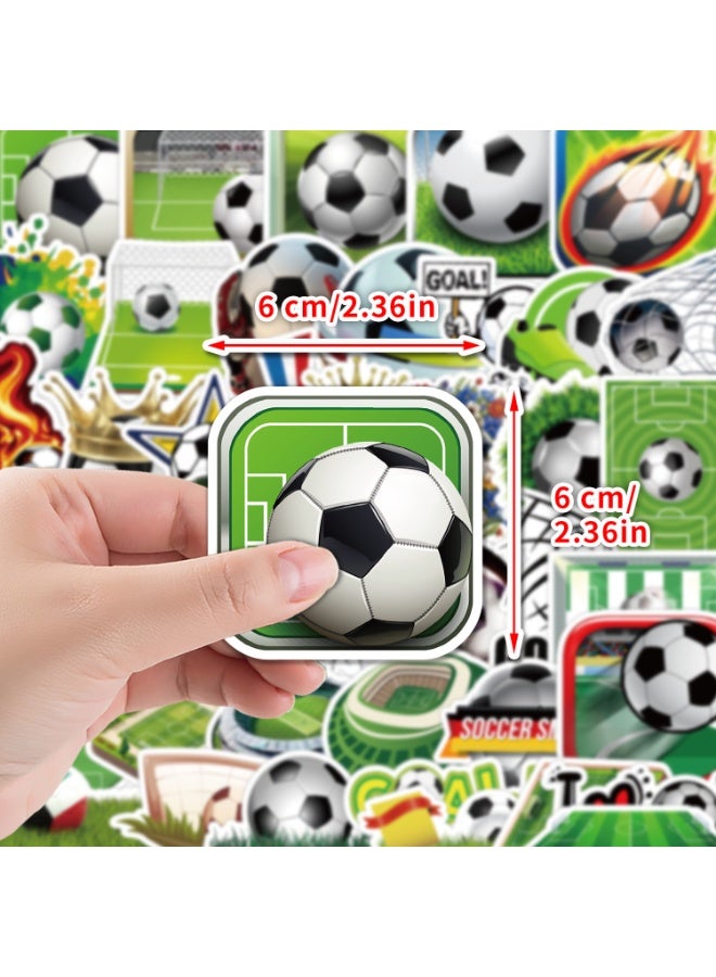 ORAINBOW Soccer Stickers 50PCs Laptop Decals Gift Toddlers Teens Girls Cute Cool Kawaii Tools Decorations DIY Stickers for Hydro Flask - Image 3