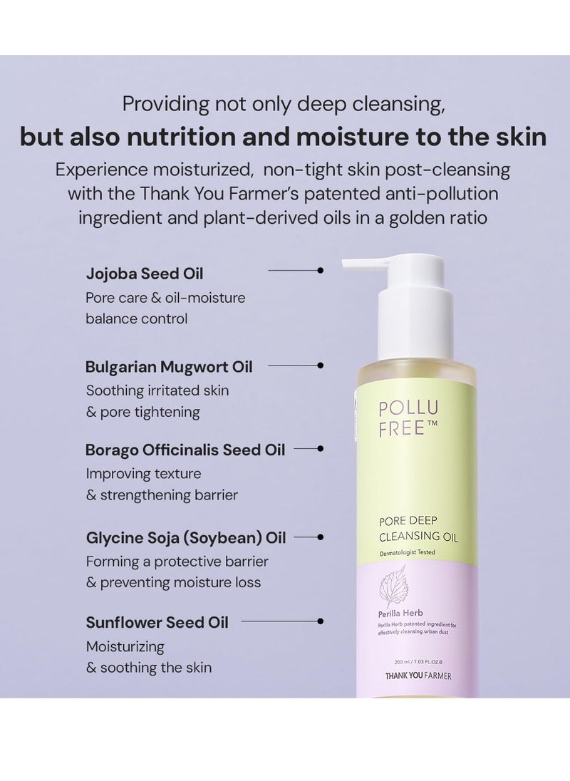 THANKYOU FARMER Pollufree Double Cleansing Routine [Pore Deep Cleansing Oil + pH-Balanced Cleansing Foam]  - Image 2