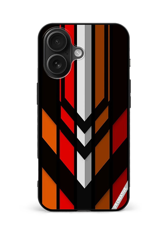 Protective Case Cover For Apple iPhone 16 Abstract Design Multicolour