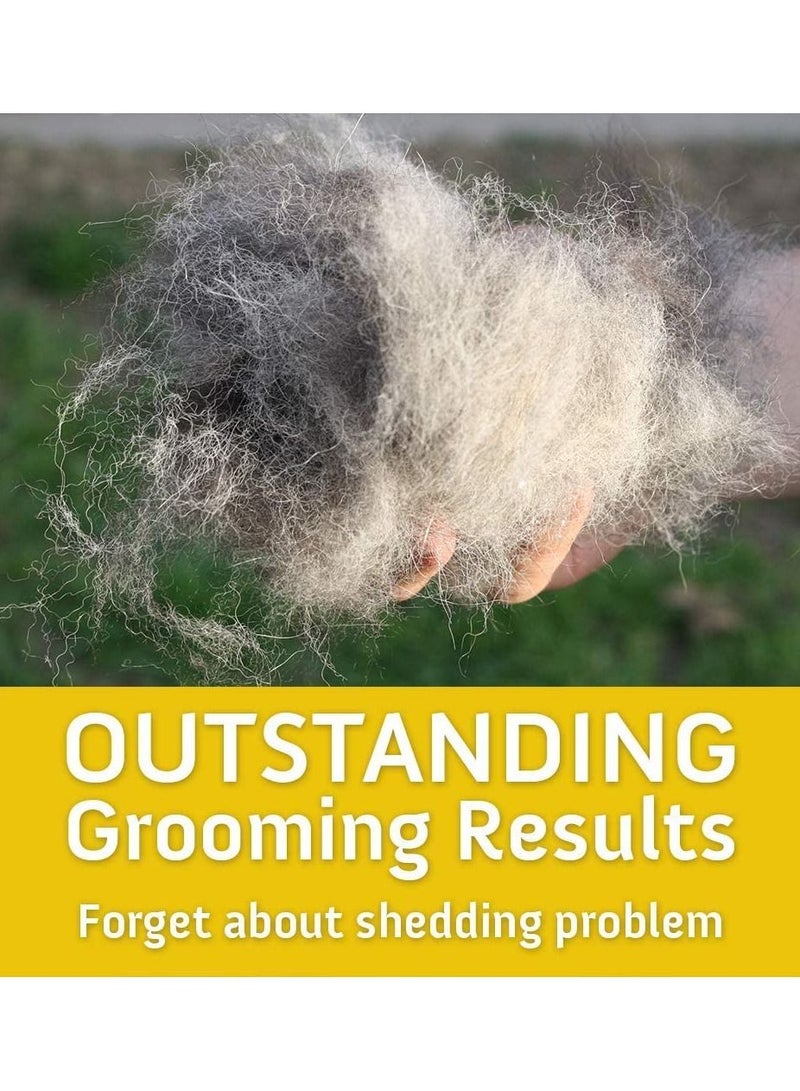 DUNISO Pet Grooming Brush Comb for Cats and Dogs Self-Cleaning Sliker Brush for Removes Mats Tangles and Loose Hair Shedding Brush for Short or Long Haired Cats and Dogs - Image 5