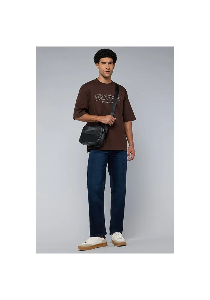R&b  Washed Straight Fit Jeans with Button Closure for Men | Best Price UAE