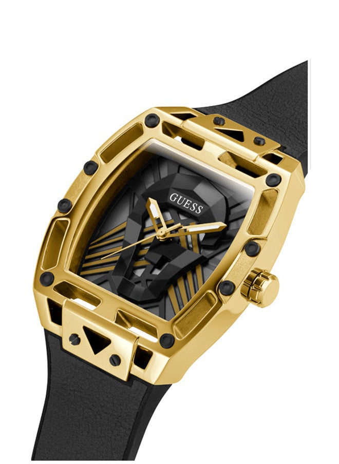 GUESS Men Analog Genuine Leather Silicone Watch GW0500G1 - 44 mm  - Image 4