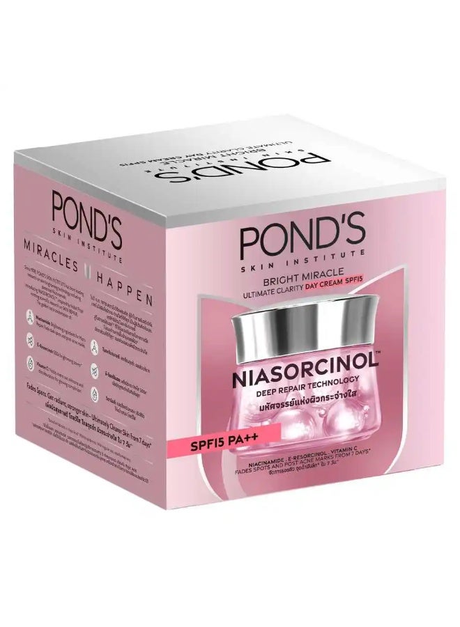 Pond's Bright Miracle Niasorcinol Day Cream SPF15 45G - Image 2
