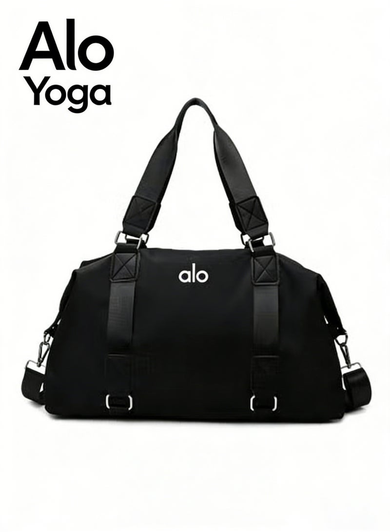 Alo Yoga Fitness Bag - Portable Training Yoga Bag - Dual-purpose (Wet & Dry) - Divided Design - Large Capacity - Business Travel - Tote Bag - Suitable for Short Trips