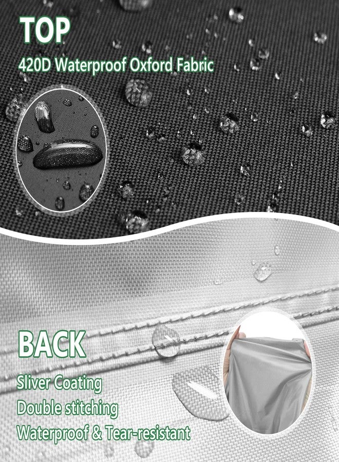 غطاء خارجي لبيت الكلاب من موتوشي، أسود اللون، بمقاس 8 أقدام عمق × 4 أقدام عرض × 6 أقدام ارتفاع، يوفر تغطية كاملة مع نافذة شفافة من مادة PVC وشبكة تهوية، لحماية من جميع الأحوال الجوية، مناسب للعديد من أنواع بيوت الكلاب. - Image 3