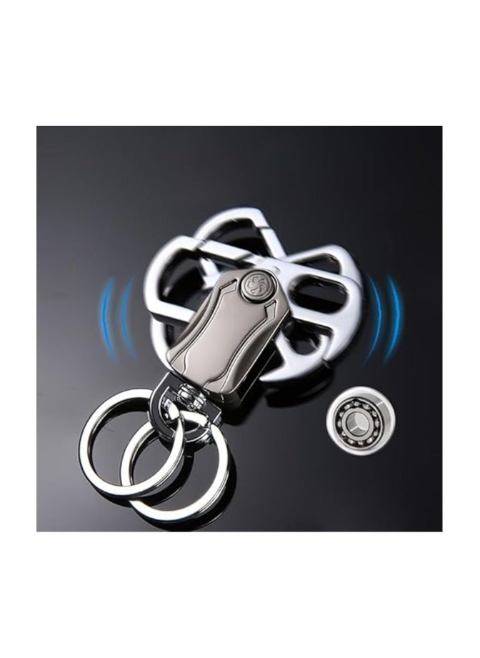 Bukela - Keychain, Bottle Opener Keychain Accessories, Keychain Clip, Unisex Keychain Holder, 360 Degree Rotating Car Keychain Carabiner, Protective Keychain - Image 1