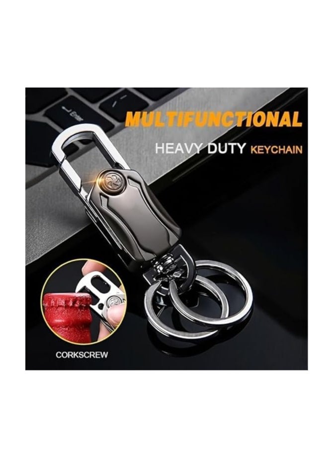 Bukela - Keychain, Bottle Opener Keychain Accessories, Keychain Clip, Unisex Keychain Holder, 360 Degree Rotating Car Keychain Carabiner, Protective Keychain - Image 1