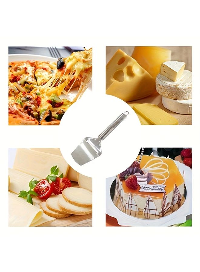 Silvery Stainless Steel Cheese Grater Slicer Butter Slicer Baking Cake Spatula Kitchen Tool - Image 2