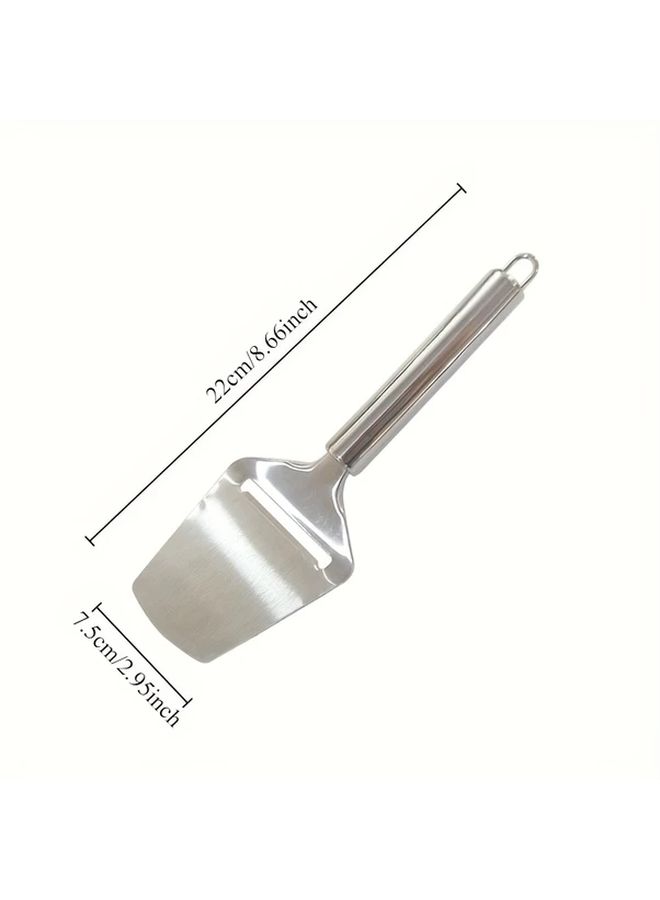 Silvery Stainless Steel Cheese Grater Slicer Butter Slicer Baking Cake Spatula Kitchen Tool - Image 3