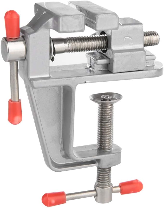 klarako Mini Table Clamp, Jewelry Bench Clamp, Plain Bench Clamp Vise Univeral Table Tabletop Vice Jewelry DIY Repair Tools for Craft Model Building Electronics Jewelry Making - Image 1