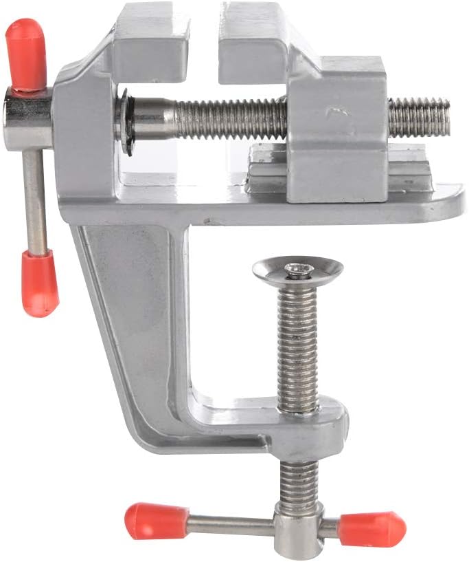 klarako Mini Table Clamp, Jewelry Bench Clamp, Plain Bench Clamp Vise Univeral Table Tabletop Vice Jewelry DIY Repair Tools for Craft Model Building Electronics Jewelry Making - Image 2