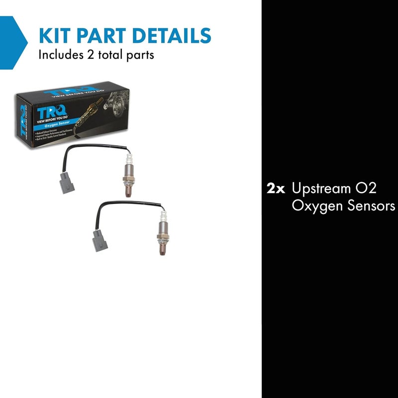 TRQ Oxygen O2 Sensor Pair Set of 2 for Lexus Toyota - Image 2